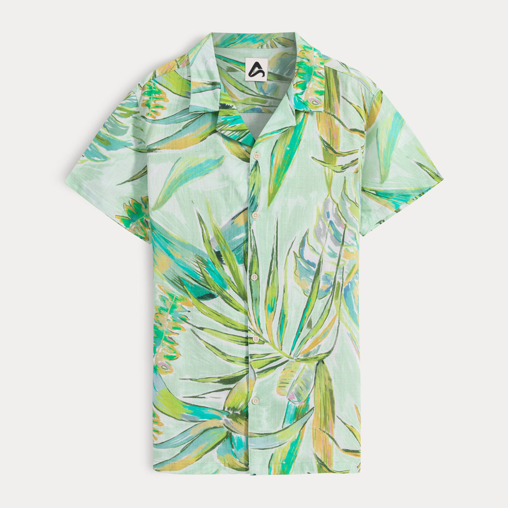 Custom Print Mens Hawaiian Resort Shirts