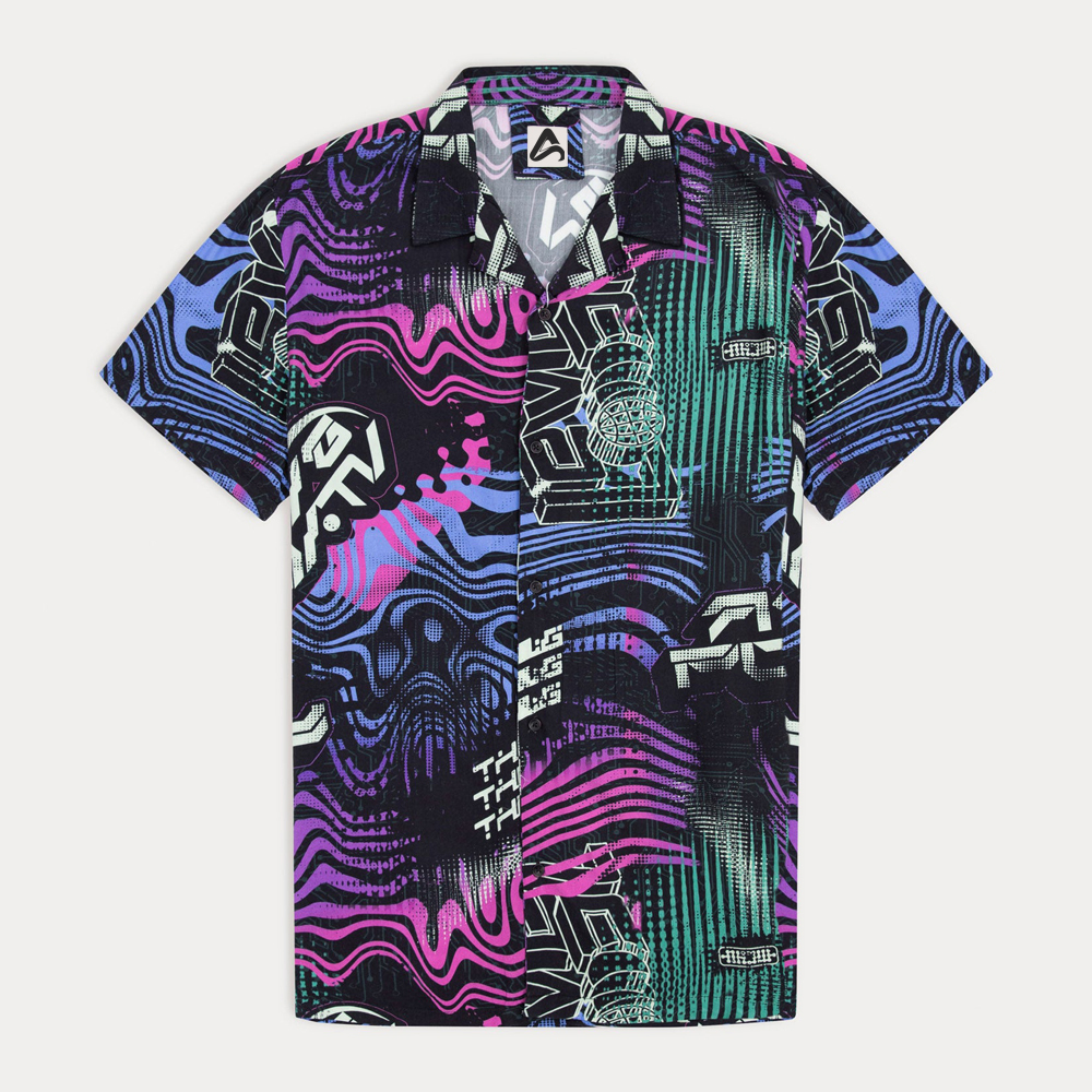 Custom Print Tropic Shirts Mens Button Up Resort Shirt