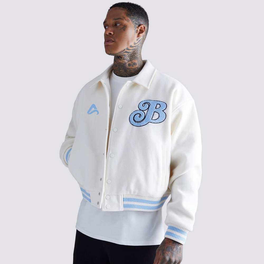 Bomber Style Varsity Jacket