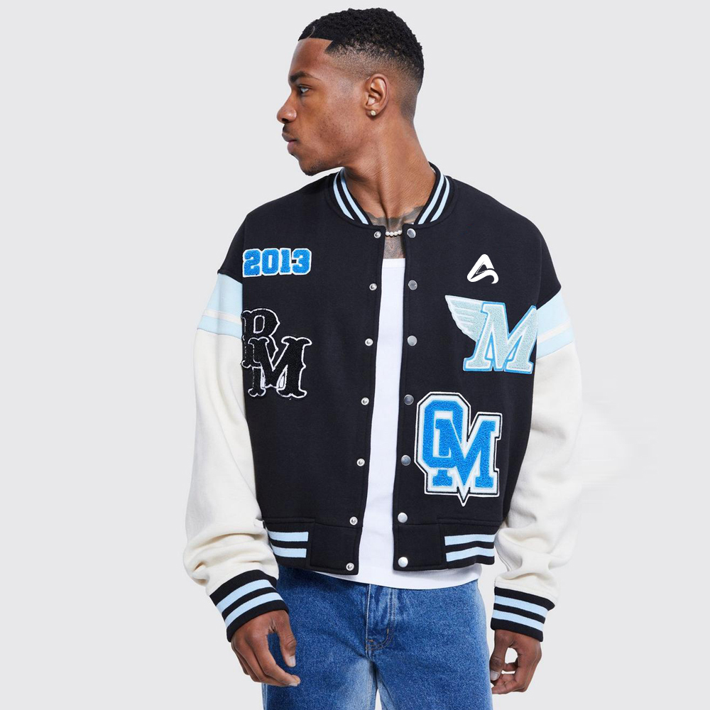 Patched Varsity Jacket