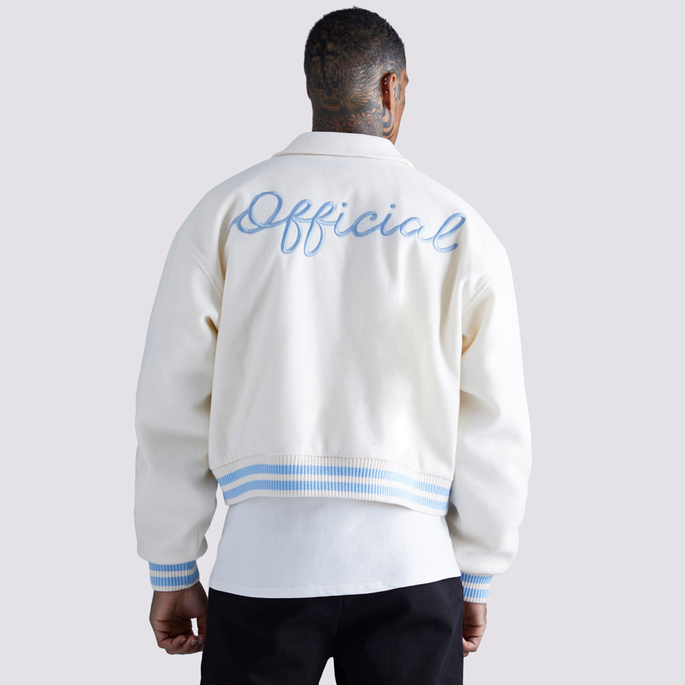 Bomber Style Varsity Jacket