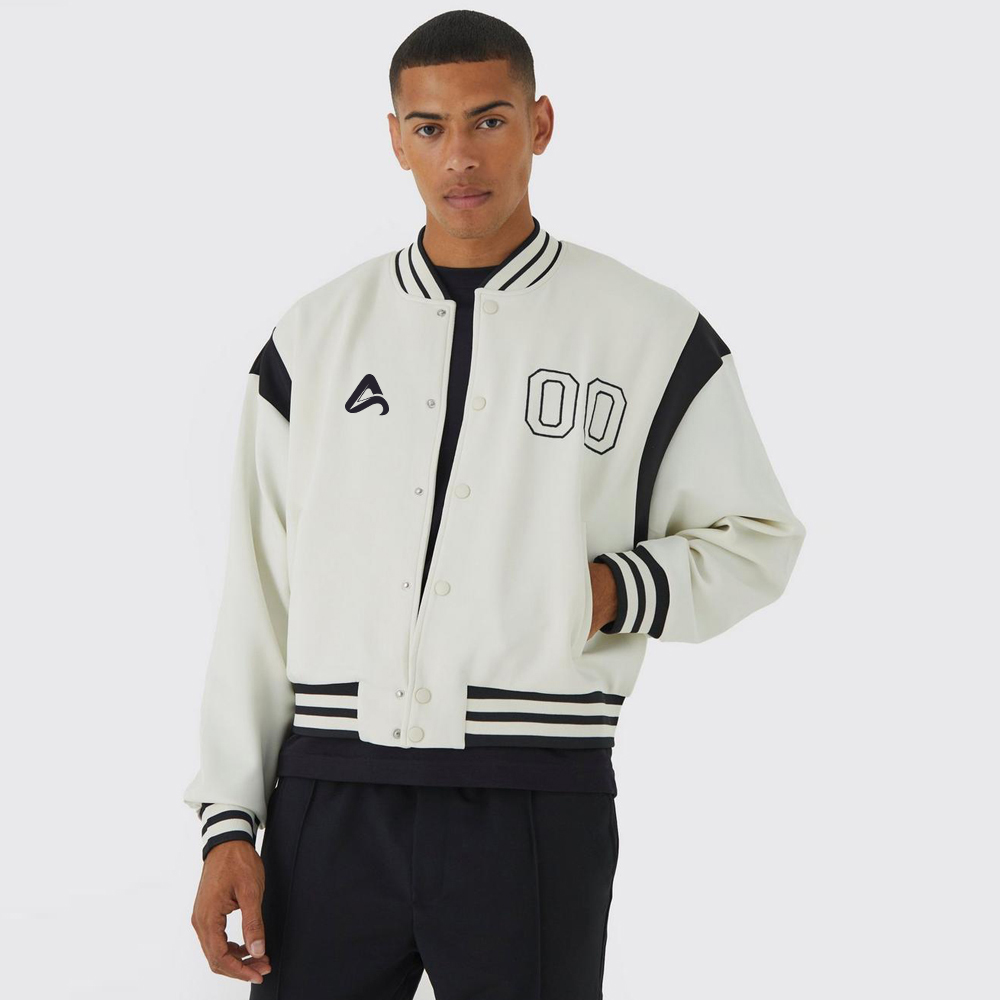 Bomber Style Varsity Jacket