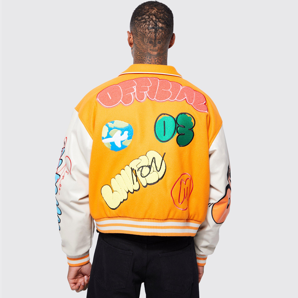 Embroidered Varsity Jacket