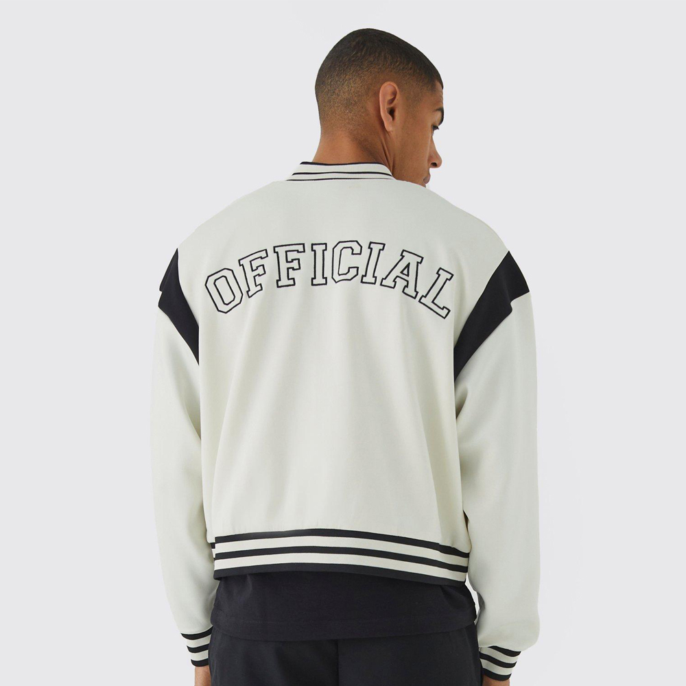 Bomber Style Varsity Jacket
